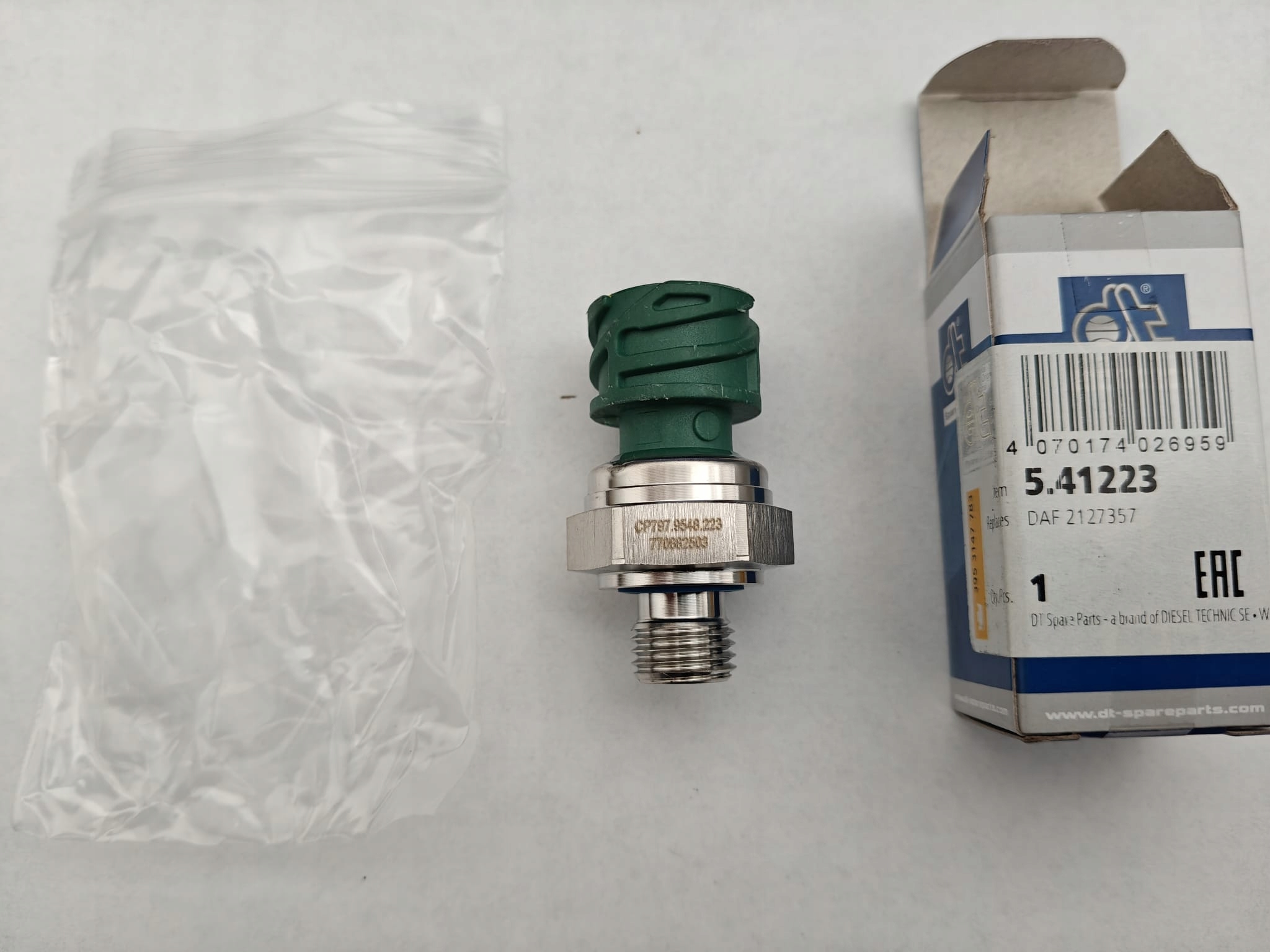 CZUJNIK CIŚNIENIA spalin przed BPV DAF 450 , 480 , 530 DT 5.41223 2033392